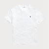 T-shirts blancs à col ras du cou en jersey coupe classique Ralph Lauren pour homme T-shirts blancs à col ras du cou en jersey coupe classique Ralph Lauren pour homme