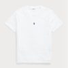 T-shirts blancs à col ras du cou et coupe slim pour homme Ralph Lauren