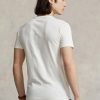 T-shirts blancs à col ras du cou et coupe slim pour homme Ralph Lauren T-shirts blancs à col ras du cou et coupe slim pour homme Ralph Lauren