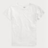 T-shirts blancs à col rond en jersey de coton Ralph Lauren pour femme T-shirts blancs à col rond en jersey de coton Ralph Lauren pour femme