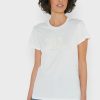 T-shirts blancs à col rond et imprimé graphique Ralph Lauren pour femmes T-shirts blancs à col rond et imprimé graphique Ralph Lauren pour femmes