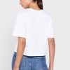 T-shirts blancs à col rond et imprimé graphique Ralph Lauren pour femmes T-shirts blancs à col rond et imprimé graphique Ralph Lauren pour femmes