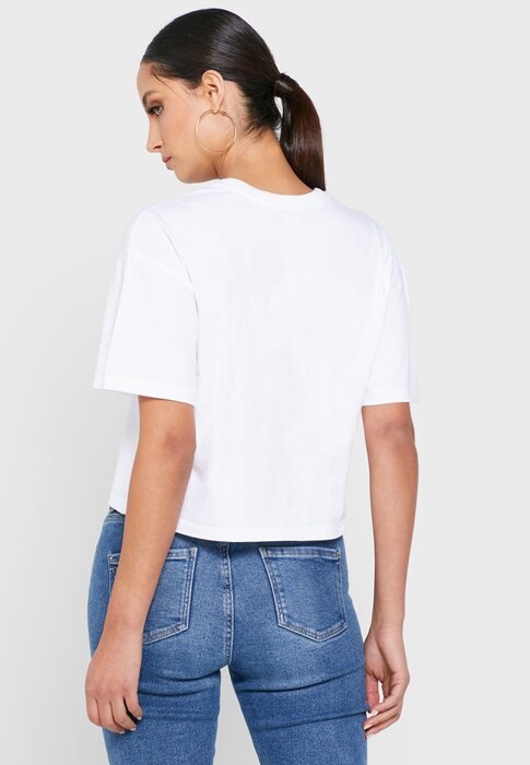 T-shirts blancs à col rond et imprimé graphique Ralph Lauren pour femmes T-shirts blancs à col rond et imprimé graphique Ralph Lauren pour femmes