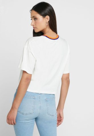 T-shirts blancs à col rond et imprimé graphique Ralph Lauren pour femmes