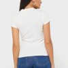 T-shirts blancs à col rond et imprimé graphique Ralph Lauren pour femmes T-shirts blancs à col rond et imprimé graphique Ralph Lauren pour femmes