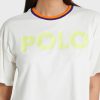 T-shirts blancs à col rond et imprimé graphique Ralph Lauren pour femmes
