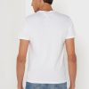 T-shirts blancs à col rond imprimés Ralph Lauren pour hommes
