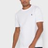 T-shirts blancs à col rond Ralph Lauren Essential pour hommes