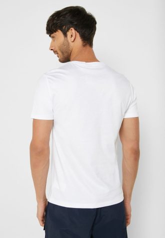 T-shirts blancs à col rond Ralph Lauren Essential pour hommes