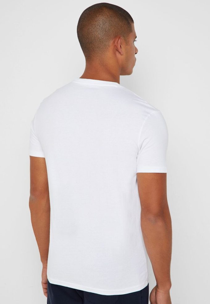 T-shirts blancs en coton Ralph Lauren pour hommes, coupe ajustée et personnalisée T-shirts blancs en coton Ralph Lauren pour hommes, coupe ajustée et personnalisée