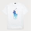 T-shirts blancs en jersey Big Pony coupe classique Ralph Lauren pour homme