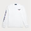 T-shirts blancs Ralph Lauren Classic Fit Polo Sport Jersey pour hommes T-shirts blancs Ralph Lauren Classic Fit Polo Sport Jersey pour hommes