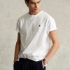 T-shirts blancs Ralph Lauren en jersey épais coupe classique pour homme T-shirts blancs Ralph Lauren en jersey épais coupe classique pour homme