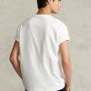 T-shirts blancs Ralph Lauren en jersey épais coupe classique pour homme T-shirts blancs Ralph Lauren en jersey épais coupe classique pour homme