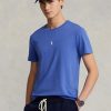 T-shirts bleus à col ras du cou et coupe slim pour homme Ralph Lauren T-shirts bleus à col ras du cou et coupe slim pour homme Ralph Lauren