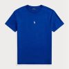 T-shirts bleus à col ras du cou et coupe slim pour homme Ralph Lauren T-shirts bleus à col ras du cou et coupe slim pour homme Ralph Lauren
