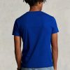 T-shirts bleus à col ras du cou et coupe slim pour homme Ralph Lauren T-shirts bleus à col ras du cou et coupe slim pour homme Ralph Lauren