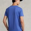 T-shirts bleus à col ras du cou et coupe slim pour homme Ralph Lauren T-shirts bleus à col ras du cou et coupe slim pour homme Ralph Lauren