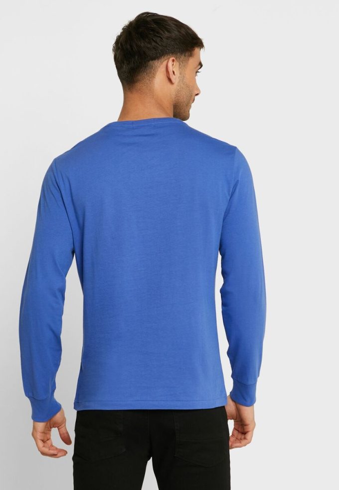 T-shirts bleus à col rond et imprimé graphique Ralph Lauren pour homme