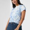 T-shirts bleus à logo imprimé Ralph Lauren pour femmes
