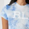 T-shirts bleus à logo imprimé Ralph Lauren pour femmes