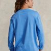 T-shirts bleus Ralph Lauren Classic Fit Polo Sport Jersey pour hommes T-shirts bleus Ralph Lauren Classic Fit Polo Sport Jersey pour hommes