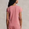 T-shirts à col rond en coton biologique rose Ralph Lauren pour femme T-shirts à col rond en coton biologique rose Ralph Lauren pour femme