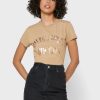 T-shirts à col rond et logo Ralph Lauren marron pour femme T-shirts à col rond et logo Ralph Lauren marron pour femme
