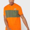 T-shirts à col rond orange avec logo Ralph Lauren pour hommes T-shirts à col rond orange avec logo Ralph Lauren pour hommes
