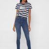 T-shirts à col rond rayés bleu marine Ralph Lauren pour femme T-shirts à col rond rayés bleu marine Ralph Lauren pour femme
