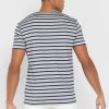 T-shirts à col rond rayés gris pour hommes Ralph Lauren T-shirts à col rond rayés gris pour hommes Ralph Lauren