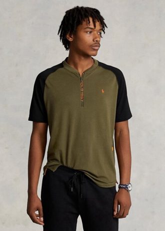 T-shirts en jersey slim fit olive pour homme Ralph Lauren