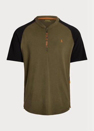 T-shirts en jersey slim fit olive pour homme Ralph Lauren