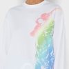 T-shirts graphiques blancs Ralph Lauren pour femmes T-shirts graphiques blancs Ralph Lauren pour femmes
