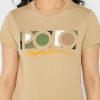 T-shirts graphiques à col rond Ralph Lauren marron pour femmes