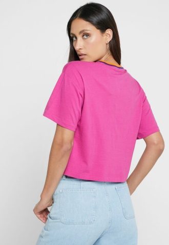 T-shirts graphiques à col rond roses Ralph Lauren pour femmes