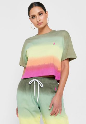 T-shirts graphiques multicolores à col rond Ralph Lauren pour femmes