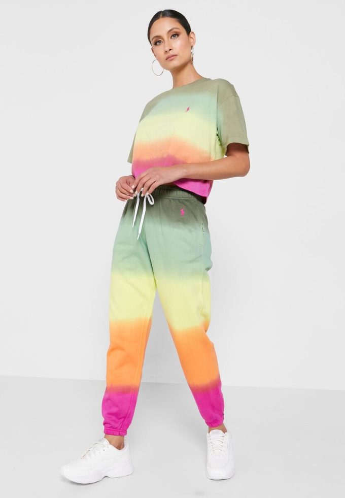 T-shirts graphiques multicolores à col rond Ralph Lauren pour femmes