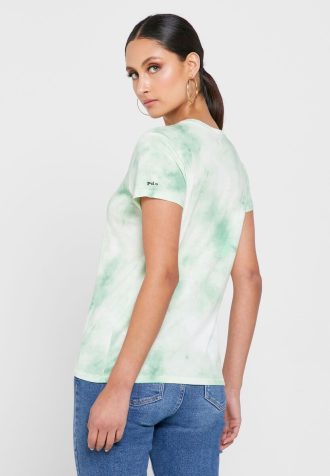 T-shirts graphiques verts à col rond Ralph Lauren pour femmes