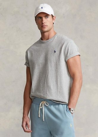 t shirts gris ralph lauren coupe classique en jersey pais pour homme 1 330x461 - T-shirts gris Ralph Lauren coupe classique en jersey &eacute;pais pour homme