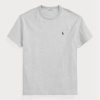 T-shirts gris Ralph Lauren coupe classique en jersey épais pour homme