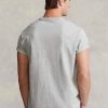 T-shirts gris Ralph Lauren coupe classique en jersey épais pour homme
