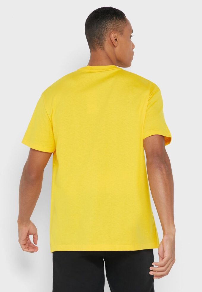 T-shirts jaunes à col ras du cou avec logo Ralph Lauren pour hommes T-shirts jaunes à col ras du cou avec logo Ralph Lauren pour hommes