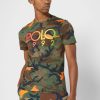 T-shirts multicolores à col ras du cou et motif camouflage Ralph Lauren pour homme T-shirts multicolores à col ras du cou et motif camouflage Ralph Lauren pour homme