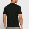 T-shirts noirs à col ras du cou et logo brodé Ralph Lauren pour homme