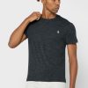 T-shirts noirs à col ras du cou et logo poitrine Ralph Lauren pour homme T-shirts noirs à col ras du cou et logo poitrine Ralph Lauren pour homme