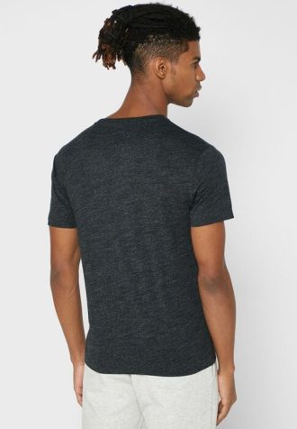 T-shirts noirs à col ras du cou et logo poitrine Ralph Lauren pour homme