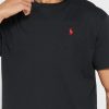 T-shirts noirs à col rond Ralph Lauren Essential pour hommes