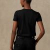 T-shirts noirs en coton Ralph Lauren Safari Polo Bear pour femmes T-shirts noirs en coton Ralph Lauren Safari Polo Bear pour femmes