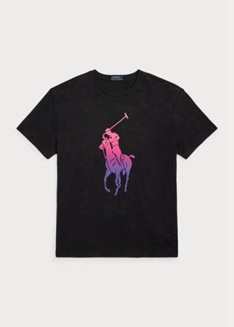 T-shirts noirs en jersey Big Pony pour homme Ralph Lauren Classic Fit